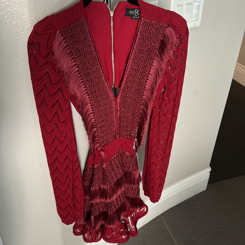 PatBO Red Mini Dress - Picture 2 of 5